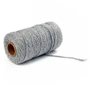 Natural Cotton Twisted Cord Craft Gardening Decorations - Grey
