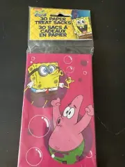 "Spongebob Squarepants" - Paper Treat Sacks-30 Valentines English Spanish