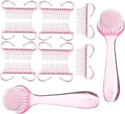 SAFIGLE 1 Set Nail Cleaning Brush Scrubbers Random Color Brushes Durable Ergonomic Design for Manicure Pedicure Essential Nail Care Tool Kit for Home Use Random Color