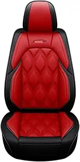 QIOZO Suitable for car seat Cover Fiat Sedici Bravo Freemont Pulse Argo Panda Auto Parts/Waterproof/Sports Leather/red