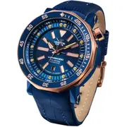 Vostok europe lunokhod-2 Mens Analog Automatic Watch with Leather bracelet Blue