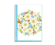 white chrysanthemum fruit flower Book Sheet Protectors Portfolio Binder Folder