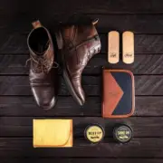 Charcoal Shoe Shine Kit by Gentlemen's Hardware - Vintage Designer Kit