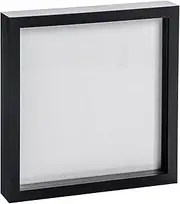 Nicola Spring 3D Shadow Box Photo Frame - 20 x 20" (50 x 50cm) - Pack of 1 - Black 3D Photo Frame Picture Frame Box Large Display Case for Object, Crafts, Keepsakes, Wedding, Graduation