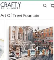 Crafty By Numbers Paint By Numbers Art Of Trevi Fountain Paint canvas art