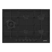 Smeg Classic 4 Gas + Wok Cooktop - Matte Black