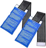 Gel Ice Cold Packs - (2-Piece Set) Soft Reusable Cold/Hot Compress, Provides Alleviate Joint and Muscle Pain. Flexible Therapy from Injuries - Shoulder, Back, Knee, Neck, Ankle & More.