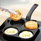 4 Cup Cooking Tool Nonstick to Clean with Handle 4 Cups Pancake Pan Fried Egg