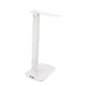 (White)LED Desk Lamp With 5W Wireless Charger Eye Caring Reading Desktop Lamp AU