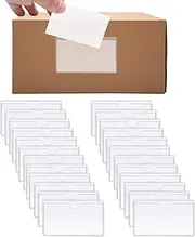 Self-Adhesive Label, Adhesive Label Holder Shelf Tag, Index Card Plastic Drawers File Cabinet Storage Bins Label Holder for Supermarket Bookshelf Mailbox Business Kitchen - 20Pcs