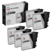 LD for Brother LC-65 LC65 5pk HY Black MFC 5890CN 5895CW 6490CW 6890CDW