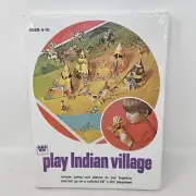 Vintage 1974 Whitman Press out Books - Play Indian Village NEW SEALED
