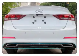 【車王小舖】現代 Hyundai Super Elantra 雙出尾管 大包 小包 後包圍 後下巴 後保桿