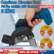 Cordless 75mm 3'' Mini Circular Saw Replace Body Blade For MAKITA 18V Battery