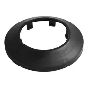 Stylish Black Pipe Cover PP Plastic Escutcheon for 50mm Water Pipes Design
