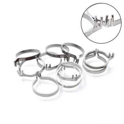 10x Dental Matrix Sectional Contoured Delta Matrices Clamp Band Ring Metal Steel
