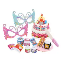 在飛比找momo購物網優惠-【888ezgo】粉紅貓音樂生日蛋糕切切樂家家酒（有燈光）（