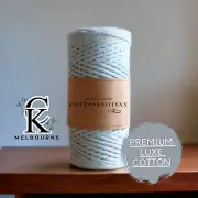 3MM 1ply PREMIUM LUXE macrame string ICE BLUE 100m Single Strand Cord Cotton