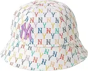 MLB korea(エムエルビーコリア) MELB Korea Bucket Hat 3AHTH401NMONOGRAM Rainbow Dome HAT MULTICOLLAR, MULTICOLLAR, 59