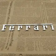 1PC Ferrari Rear Badge Emblem Chrome Silver New (Fits Many 20cm*2.78cm )