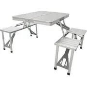 Nature's Lodge Folding Camping Table and Chair Combo