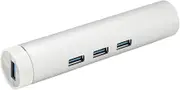 XUMIUZIY Multi-Function HUB, Multi-Port Splitter HUB, All-Aluminum USB Expansion Docking USB3.0 Gigabit Network Port Expansion with Blue LED Power Indicator