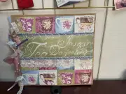 2006 OOAK Paris Tea Time Handmade Mix Media Photo ScrapBook