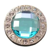 54HS Set Of 16 Western Screw Back Concho Turquoise Crystal Berry Bling Cowgirl