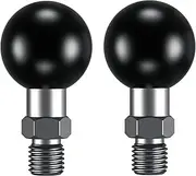 BRCOVAN 2 Pack, 1'' Ball Adapter with M10 x 1.25 Threaded Post Compatible with RAM Mounts B Size 1 Inch Ball Double Socket Arm