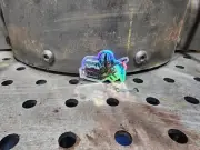Rusty Battlebot Sticker Holographic