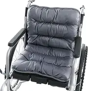 Wheelchair Cushion for Elderly, 17''x17'' Wheelchair Seat Cushion for Pressure Relief, Anti-Slip Seat and Back Support for Seniors Adults, Wheelchair Accessories for Seniors