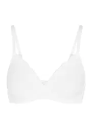 Hanro Lace-trimmed Soft-cup bra - White - 30C 30C