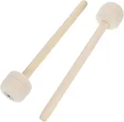 Gatuida 2Pcs Practical Felt Drum Hammer Convenient Handle Snare Drumsticks for Drums Lightweight and Durable Percussion Mallets for Teaching and Giving