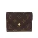 【Louis Vuitton 路易威登】M62360 Victorine系列經典Monogram帆布金釦三折暗釦短夾(芭蕾粉)