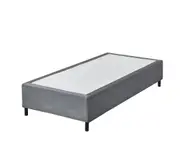 Glebe Ensemble Base Single Upholstered Platform Bed with Square Tufting Grey