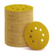 150PCS Gold Sanding Discs Set, 5-Inch 8-Hole Sandpaper for Random Orbital San...
