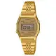 CASIO 卡西歐 電子錶 中性電子錶 不鏽鋼錶帶 金色錶面 防水 碼錶功能 LA690WGA-9D