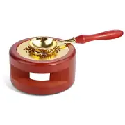 Wax Seal Kit, Retro Wood Wax Seal Warmer Sealing Wax Furnace Tool with Pear Woo