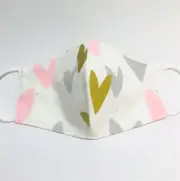 Face Mask 3 Layers *Heart* washable Australian made with filter pocket,Reusable