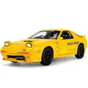Catzon 1/24 Alloy Car Model Sound & Light Effect Pull Back for Adults Kids-Yellow
