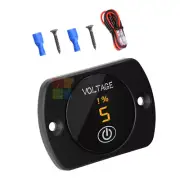 5-48V Car Marine LED Digital Display Voltmeter Voltage Gauge Meter with Touch