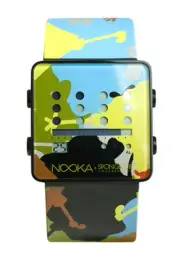 Nooka Zub Zot Aluminum SpongeBamo Spongebob Squarepants Digital LCD Watch NIB