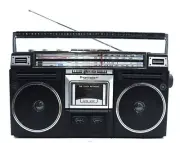 80s Boombox Single Cassette Player Speaker Retro Style Bluetooth AM/FM/SW Radio