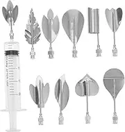 ABOOFAN 1 Set Jelly Art Tools Stainless Steel Gelatin Molds and Nozzles for Pudding and Cake Decoration Versatile Piping Tips for Creative Pastry Designs