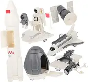 SOPOTUTU 1Set Space Exploration Corps Educational Rocket for Boys Funny Space Shuttle Cognition Playset Bright Design
