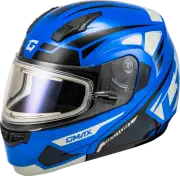 GMAX M4043977 MD-04S SECTOR SNOW HELMET W/ ELECTRIC SHIELD BLUE/BLACK XL