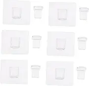 TOBBOMEY 24Pcs Strong Adhesive Shelf Support for Closet Partitioning No Drill Shelf Pegs for Cabinets and Bookshelves Durable Design for Easy Installation and High Load Capacity