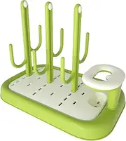 Drying Rack Baby Bottle | Vertical Bottle Drying Rack,Removable Bottle Drying Rack, Cactus Shape Vertical Bottle Drainer Rack for Baby Bottles, Brushes