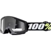 100% Strata Mini Black Clear Pee Wee Kids Goggles
