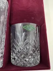 Shannon Crystal By Godinger Crystal Legends Decanter Whiskey Glass Set Vntage